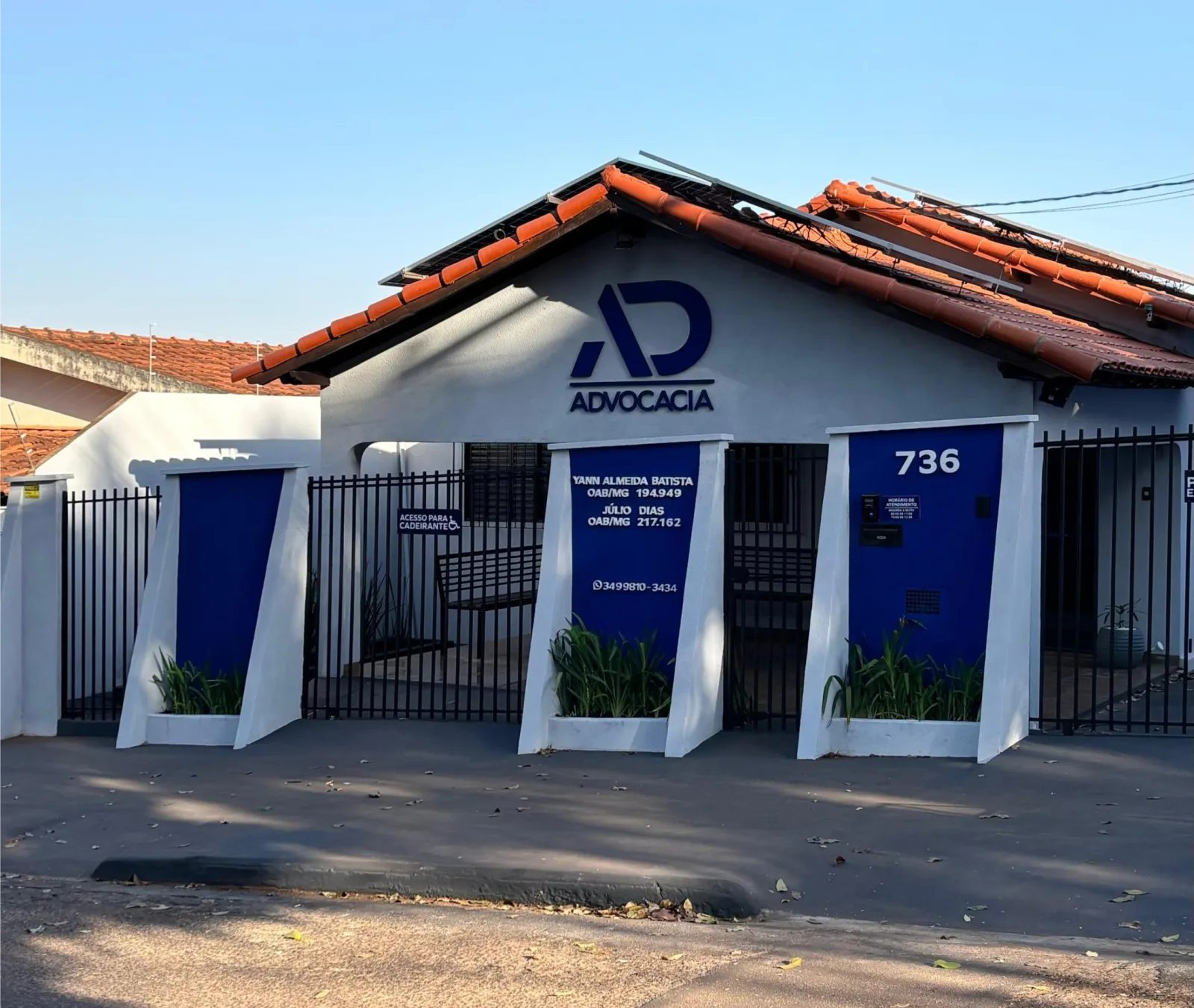 Fachada do escritório AD Advocacia em Ituiutaba, Minas Gerais
